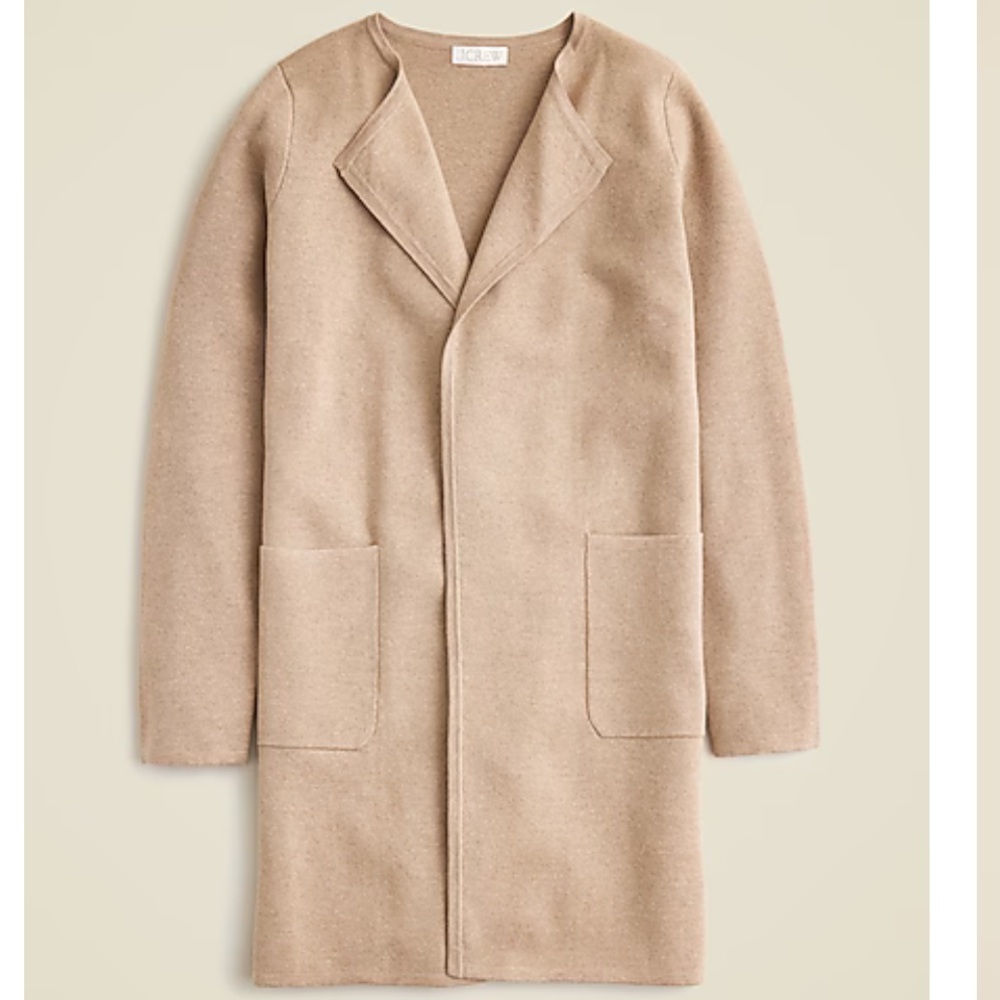 Jcrew Juliette collarless sweater-blazer